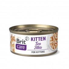 Brit Care Can Food Tuna Fillets Kittens 70g (24 Cans)